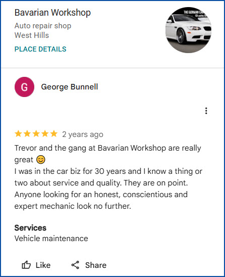 Review of Bavarian Workshop By George Bunnell