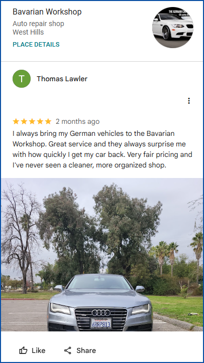 Bavarian Workshop Audi Review