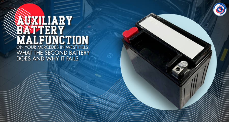 Auxiliary Battery Malfunction on Your Mercedes in West Hills What the Second Battery Does and Why It Fails